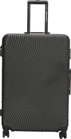 Bagageopslag 15 Enrico Benetti Koffer / Trolley / Reiskoffer - 75 X 46 X 25 Cm - 93 Liter - ABS - Maat L - Louisville - Zwart