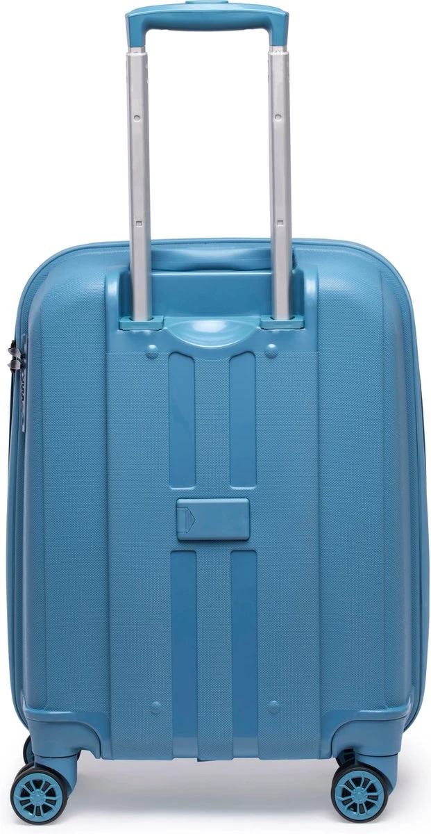 ©TROLLEYZ - Paris No.5 - Trolley - 55cm Met TSA Slot - Dubbele Wielen - 360° Spinners - 100% Polypropyleen - Handbagage Koffer In Ice Blue 5 ©TROLLEYZ - Paris No.5 - Trolley - 55cm Met TSA Slot - Dubbele Wielen - 360° Spinners - 100% Polypropyleen - Handbagage Koffer In Ice Blue - Afbeelding 3