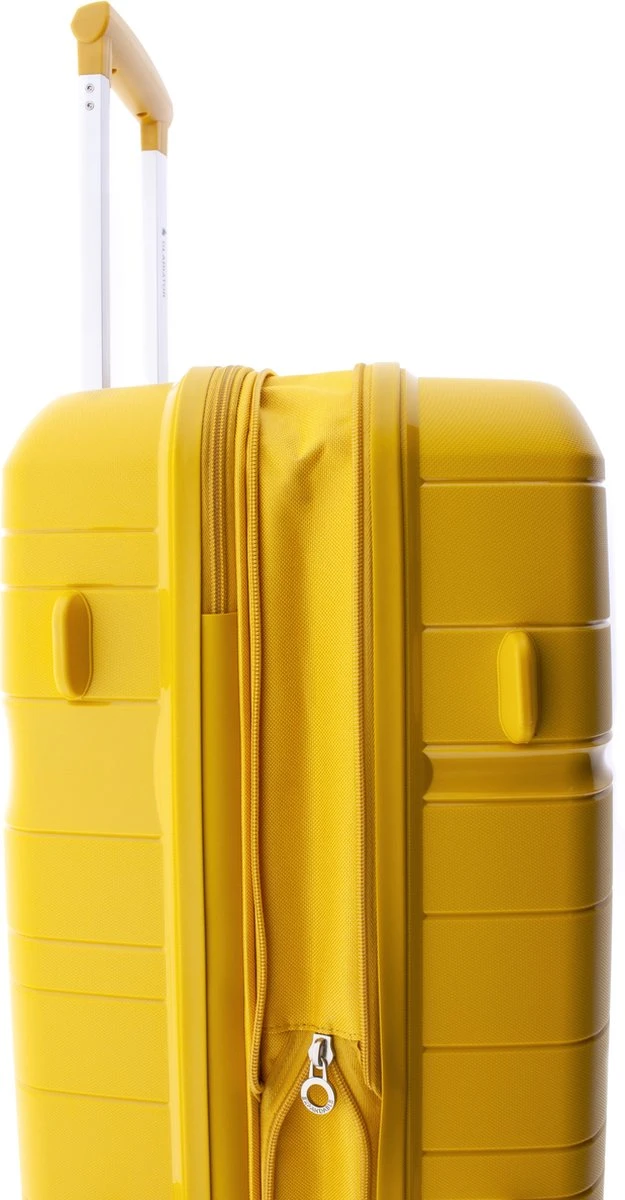 Gladiator Boxing Middelgrote Koffer Expandable 67 Cm 70/80 Liter TSA Slot - Kurkumageel 10 Gladiator Boxing Middelgrote Koffer Expandable 67 Cm 70/80 Liter TSA Slot - Kurkumageel - Afbeelding 8