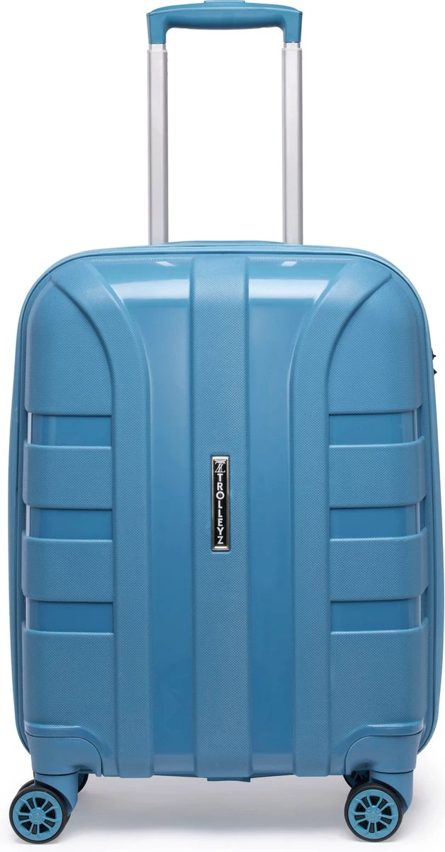©TROLLEYZ - Paris No.5 - Trolley - 55cm Met TSA Slot - Dubbele Wielen - 360° Spinners - 100% Polypropyleen - Handbagage Koffer In Ice Blue 3 ©TROLLEYZ - Paris No.5 - Trolley - 55cm Met TSA Slot - Dubbele Wielen - 360° Spinners - 100% Polypropyleen - Handbagage Koffer In Ice Blue