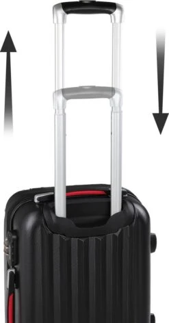 Monzana Koffer Hardcase - Basislijn / M - Zwart -Bagageopslag 628x1200 2