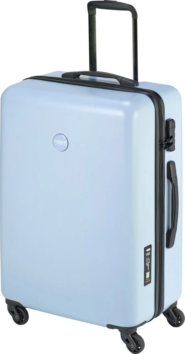 Princess Traveller PT01 - Reiskoffer - Poolhouse Blue - M - 67cm 4 Princess Traveller PT01 - Reiskoffer - Poolhouse Blue - M - 67cm - Afbeelding 2