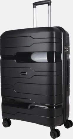 Decent ONE-CITY Large Koffer - 76 Cm - TSA Slot - Zwart -Bagageopslag 631x1200 6
