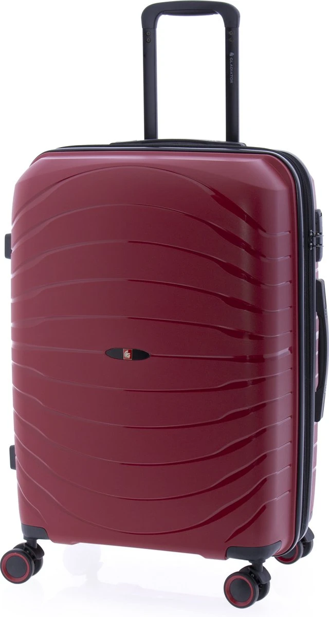 Gladiator Kick-Off Middelgrote Koffer Expandable - 67 Cm - 72/90 Liter - Eco Friendly Recyclebaar PP - Rood 3 Gladiator Kick-Off Middelgrote Koffer Expandable - 67 Cm - 72/90 Liter - Eco Friendly Recyclebaar PP - Rood