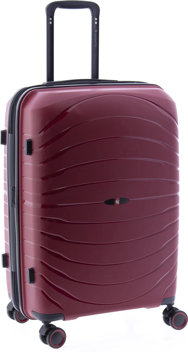 Gladiator Kick-Off Middelgrote Koffer Expandable - 67 Cm - 72/90 Liter - Eco Friendly Recyclebaar PP - Rood 14 Gladiator Kick-Off Middelgrote Koffer Expandable - 67 Cm - 72/90 Liter - Eco Friendly Recyclebaar PP - Rood - Afbeelding 12