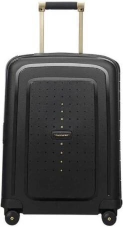 Samsonite Reiskoffer - S'Cure Dlx Spinner 55/20 (Handbagage) Black/Gold Deluscious 26 Samsonite Reiskoffer - S'Cure Dlx Spinner 55/20 (Handbagage) Black/Gold Deluscious -Bagageopslag 655x1200 2