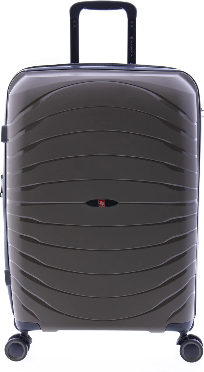 Gladiator Kick-Off Middelgrote Koffer Expandable - 67 Cm - 72/90 Liter - Eco Friendly Recyclebaar PP - Khaki Groen 6 Gladiator Kick-Off Middelgrote Koffer Expandable - 67 Cm - 72/90 Liter - Eco Friendly Recyclebaar PP - Khaki Groen - Afbeelding 4