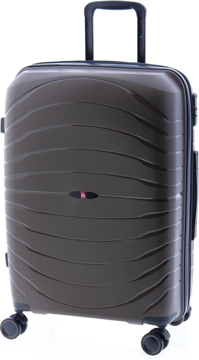 Gladiator Kick-Off Middelgrote Koffer Expandable - 67 Cm - 72/90 Liter - Eco Friendly Recyclebaar PP - Khaki Groen 3 Gladiator Kick-Off Middelgrote Koffer Expandable - 67 Cm - 72/90 Liter - Eco Friendly Recyclebaar PP - Khaki Groen