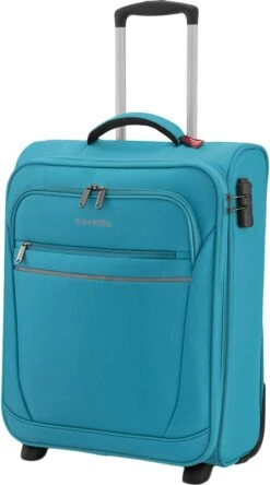 Travelite Cabin 2 Wheel Trolley Turquoise 17 Travelite Cabin 2 Wheel Trolley Turquoise -Bagageopslag 667x1200 1