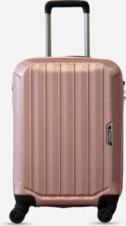 ©TROLLEYZ - Bali No.22 - Trolley 55cm Met TSA Slot - Dubbele Wielen - 360° Spinners - 100% ABS - Handbagage Koffer In Cosmopolitan Pink -Bagageopslag 668x1200
