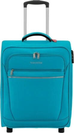 Travelite Cabin 2 Wheel Trolley Turquoise 22 Travelite Cabin 2 Wheel Trolley Turquoise -Bagageopslag 670x1200 3