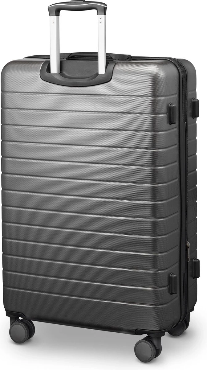 Swiss Alpine 2.0 - Reiskoffer- 77 Cm - 4 Wielen - Grijs 4 Swiss Alpine 2.0 - Reiskoffer- 77 Cm - 4 Wielen - Grijs - Afbeelding 2