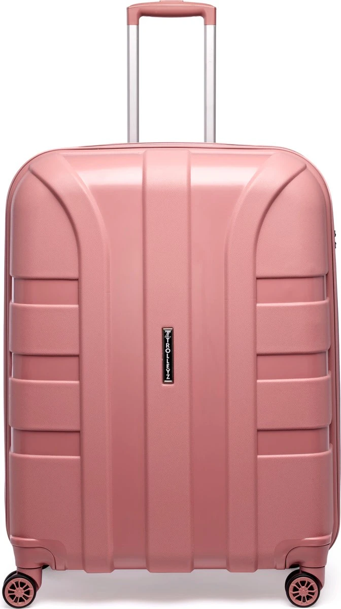 ©TROLLEYZ - Paris No.5 - Reiskoffer - 78cm Met TSA Slot - Dubbele Wielen - 360° Spinners - 100% Polypropyleen - Reiskoffer In Rose Blush 3 ©TROLLEYZ - Paris No.5 - Reiskoffer - 78cm Met TSA Slot - Dubbele Wielen - 360° Spinners - 100% Polypropyleen - Reiskoffer In Rose Blush