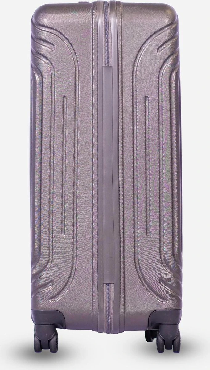 ©TROLLEYZ - Florence No.7 - Trolley - 55cm Met TSA Slot - Dubbele Wielen - 360° Spinners - 100% ABS - Handbagage Koffer In Cloudy Grey 10 ©TROLLEYZ - Florence No.7 - Trolley - 55cm Met TSA Slot - Dubbele Wielen - 360° Spinners - 100% ABS - Handbagage Koffer In Cloudy Grey - Afbeelding 8