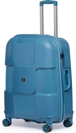 ©TROLLEYZ - Venice No.10 - Reiskoffer - 69cm Met TSA Slot - Dubbele Wielen - 360° Spinners - 100% Polypropyleen - Reiskoffer In Ice Blue -Bagageopslag 682x1200 4