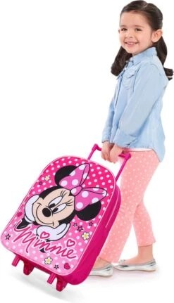 Disney MINNIE MOUSE Polka Dots Trolley Koffertje Vakantie Logeren Tripjes Roze -Bagageopslag 687x1200 5