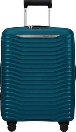 Samsonite Reiskoffer - Upscape Spinner 55/20 Uitbreidbaar (Handbagage) Petrol Blue -Bagageopslag 694x1200