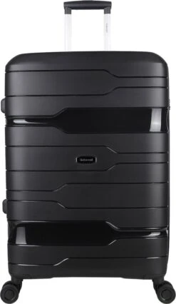 Decent ONE-CITY Large Koffer - 76 Cm - TSA Slot - Zwart -Bagageopslag 696x1200 9