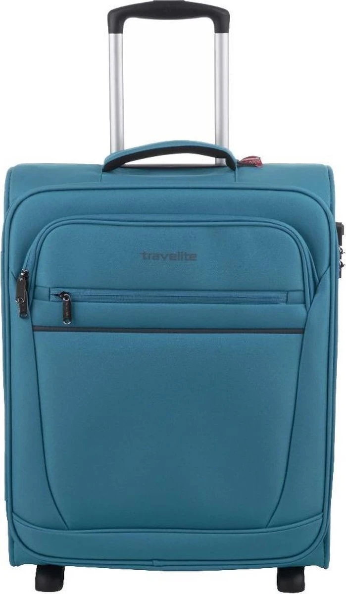 Travelite Cabin 2 Wheel Trolley Turquoise 11 Travelite Cabin 2 Wheel Trolley Turquoise - Afbeelding 9