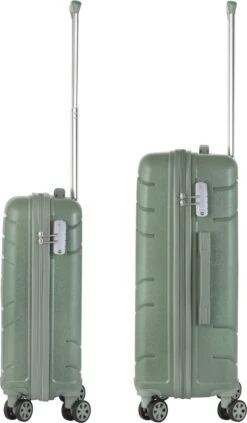 TravelZ Big Bars Kofferset - Trolleyset TSA 2-delig - Handbagage En Groot - Olijf -Bagageopslag 701x1200 14