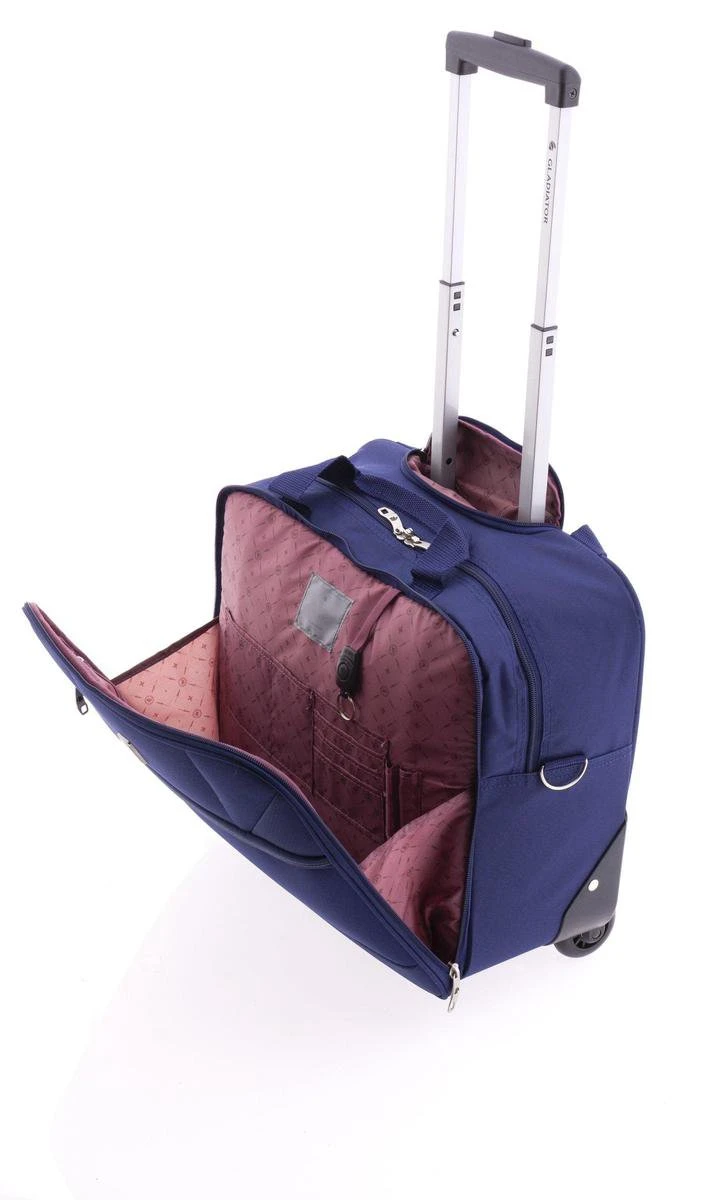 Gladiator Metro Handbagage Laptop Trolley - 14 Inch - Blauw 7 Gladiator Metro Handbagage Laptop Trolley - 14 Inch - Blauw - Afbeelding 5