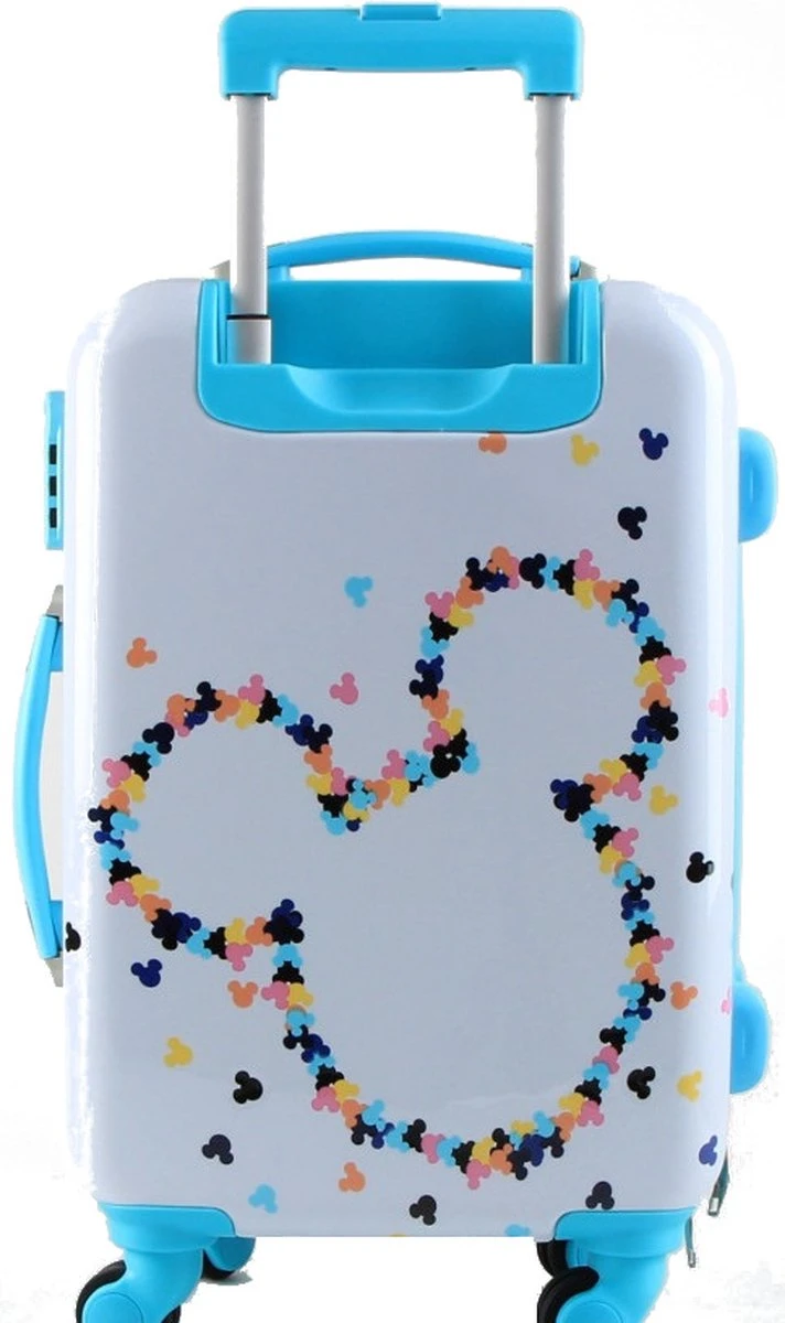 Disney Koffer Mickey Mouse 34 Liter 55 X 34 Cm Abs Wit/blauw 4 Disney Koffer Mickey Mouse 34 Liter 55 X 34 Cm Abs Wit/blauw - Afbeelding 2