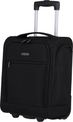 Travelite Handbagage Zachte Koffer / Trolley / Reiskoffer - Cabin - 43 Cm - Zwart -Bagageopslag 716x1200