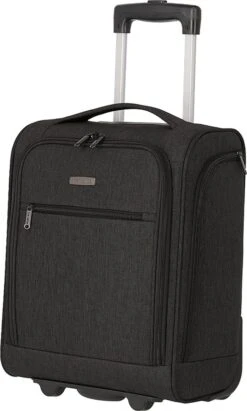 Travelite Handbagage Zachte Koffer / Trolley / Reiskoffer - Cabin - 43 Cm - Zwart -Bagageopslag 722x1200