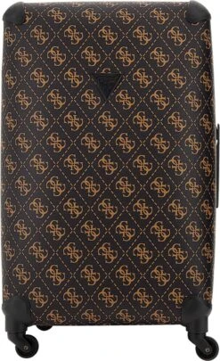 Guess Berta 28 In 4 Wheeler Dames Reiskoffer - Bruin
