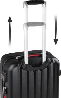 Monzana Hardcase Kofferset Baseline – 3 Stuks M/L/XL - Zwart -Bagageopslag 750x1200 3