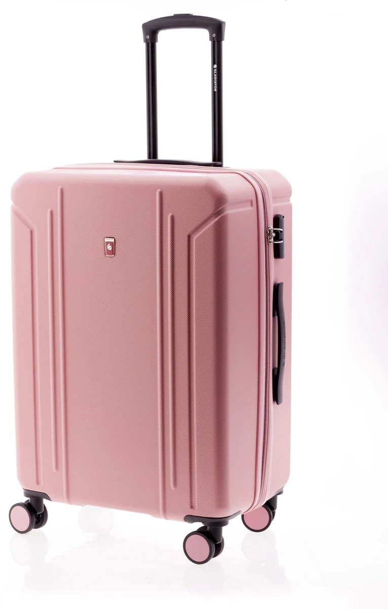 Gladiator Tropical Middelgrote Koffer Expandable - 67 Cm - 72/82 Liter - Roze 3 Gladiator Tropical Middelgrote Koffer Expandable - 67 Cm - 72/82 Liter - Roze