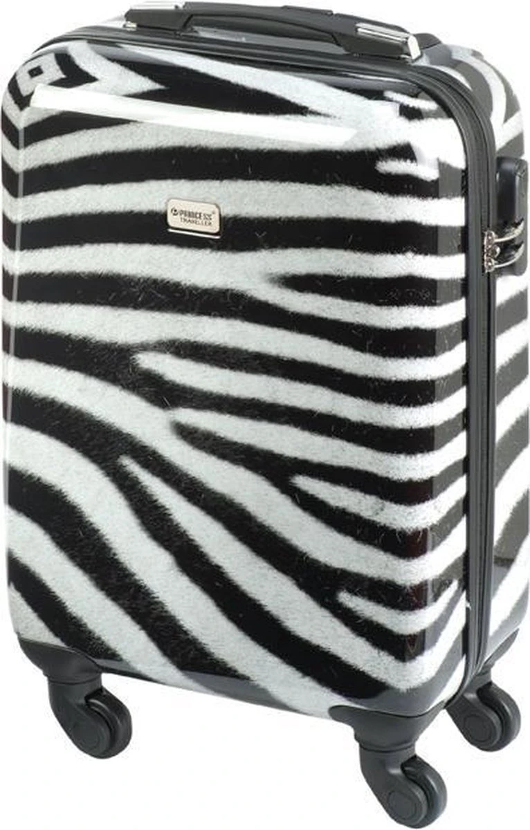 Princess Traveller Animal Print - Handbagagekoffer - Zebra - Small - 55cm 4 Princess Traveller Animal Print - Handbagagekoffer - Zebra - Small - 55cm - Afbeelding 2