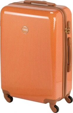 Princess Traveller Trendy Dots - Reiskoffer - Terra - M - 66cm -Bagageopslag 773x1200 1