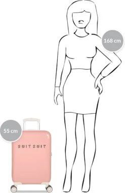 SUITSUIT - Fabulous Fifties - Papaya Peach - Handbagage (55 Cm) -Bagageopslag 775x1200 6