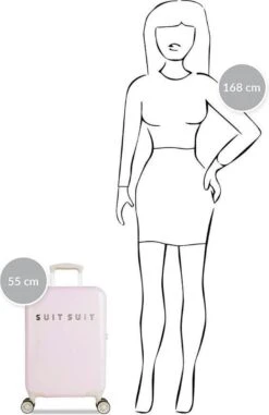 SUITSUIT - Fabulous Fifties - Pink Dust - Handbagage (55 Cm) -Bagageopslag 777x1200