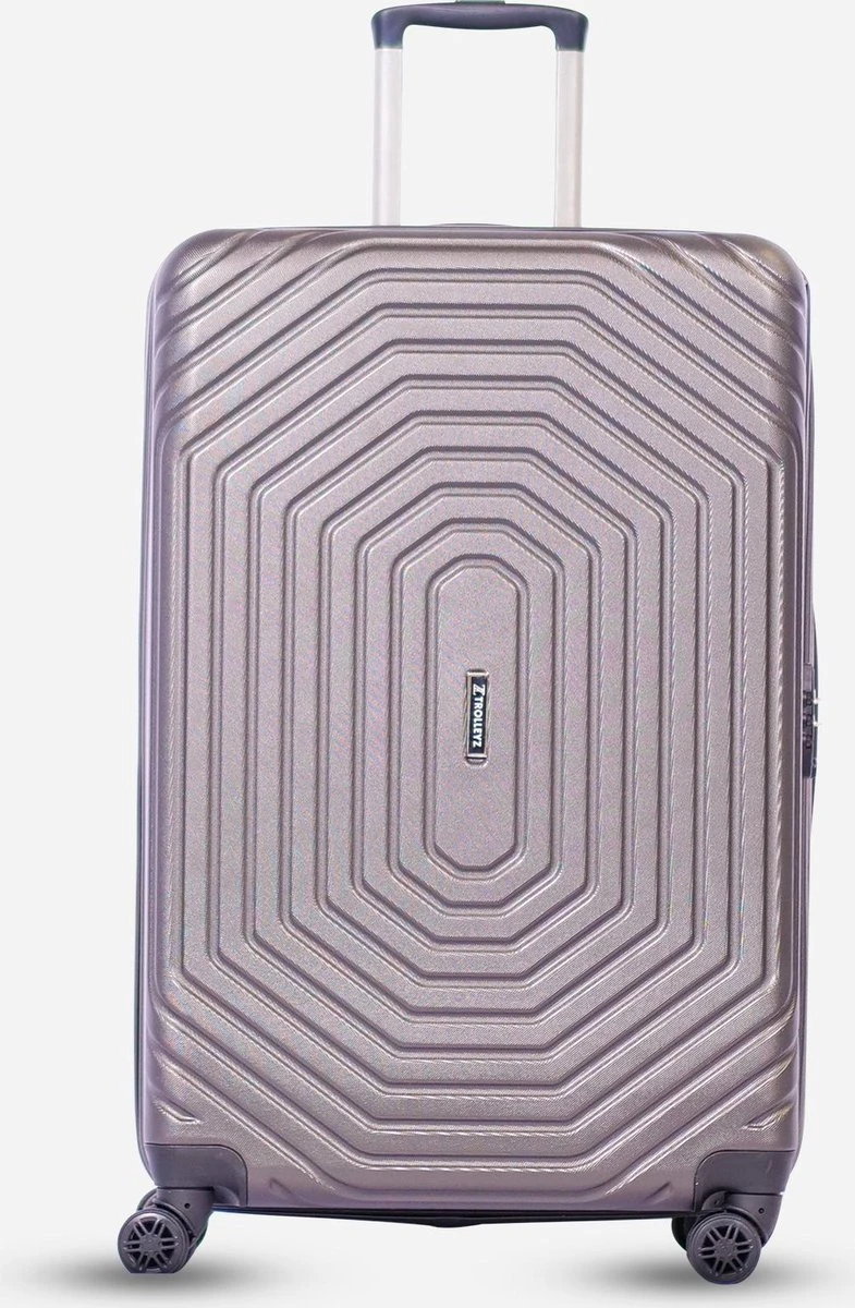 ©TROLLEYZ - Florence No.7 - Trolley - 55cm Met TSA Slot - Dubbele Wielen - 360° Spinners - 100% ABS - Handbagage Koffer In Cloudy Grey 3 ©TROLLEYZ - Florence No.7 - Trolley - 55cm Met TSA Slot - Dubbele Wielen - 360° Spinners - 100% ABS - Handbagage Koffer In Cloudy Grey