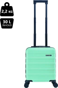CabinMax Handbagage Koffer - Trolley 30L - Harde Reiskoffer - 45x36x20cm - Lichtgewicht - Groot Capaciteit - Mint Green -Bagageopslag 785x1200