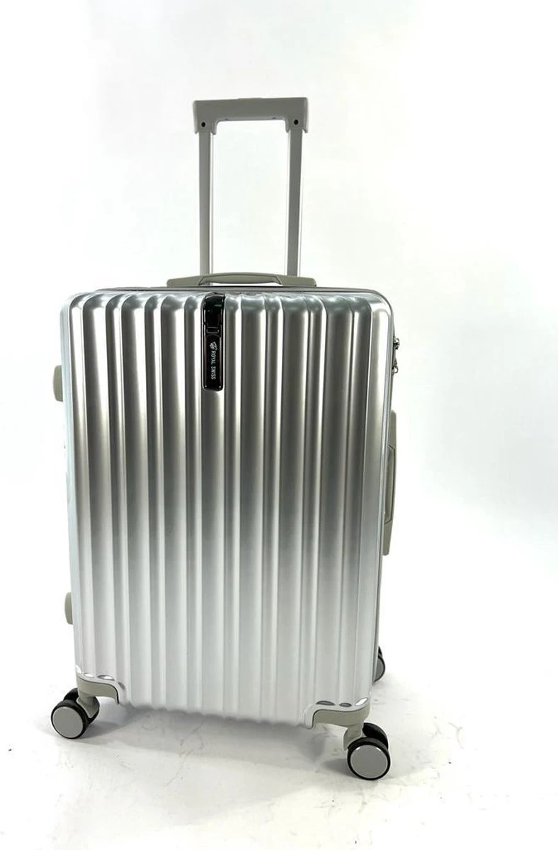 AATravel XL Reiskoffer - Trolley ABS - Met Dubbele Wielen - 75 Cm - 94 Liter - Zilver 3 AATravel XL Reiskoffer - Trolley ABS - Met Dubbele Wielen - 75 Cm - 94 Liter - Zilver