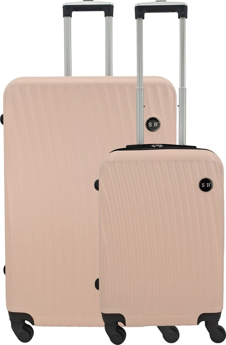 SB Travelbags Kofferset - 2 Delige -Licht Roze - 75cm/55cm 3 SB Travelbags Kofferset - 2 Delige -Licht Roze - 75cm/55cm
