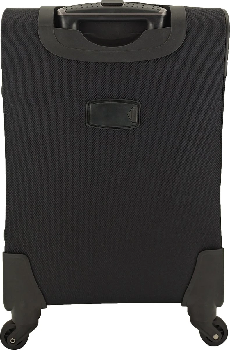 SB Travelbags Bagage Stoffen Koffer 75cm 4 Wielen Trolley - Zwart 7 SB Travelbags Bagage Stoffen Koffer 75cm 4 Wielen Trolley - Zwart - Afbeelding 5