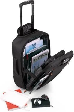 Gabol - Piloto Roma - Handbagage Laptop Rugzaktrolley - Zwart -Bagageopslag 792x1200 1