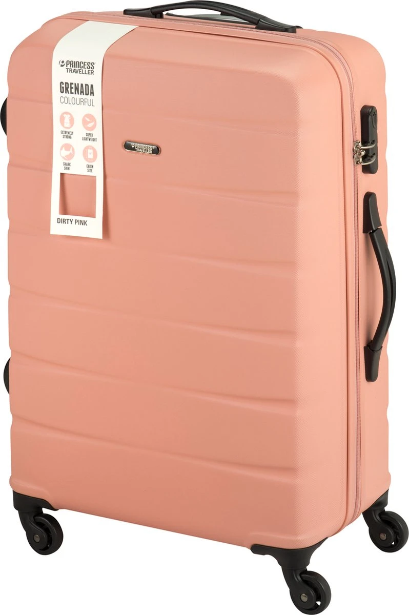 Princess Traveller Grenada - Reiskoffer - Dirty Pink - M - 66cm 10 Princess Traveller Grenada - Reiskoffer - Dirty Pink - M - 66cm - Afbeelding 8
