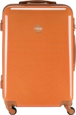 Princess Traveller Trendy Dots - Reiskoffer - Terra - M - 66cm -Bagageopslag 798x1200 8