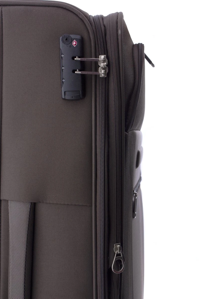 Gladiator Siroco L Grote Koffer 78 Cm - 115 Liter - Expandable - TSA Slot - Bruin 7 Gladiator Siroco L Grote Koffer 78 Cm - 115 Liter - Expandable - TSA Slot - Bruin - Afbeelding 5