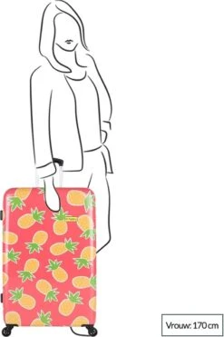 BHPPY - Pretty Pineapple - Reiskoffer (76 Cm) -Bagageopslag 800x1200 154