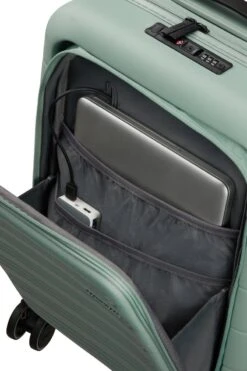 American Tourister Reiskoffer Met Laptopvak - Novastream Spinner 55/20 Tsa (Handbagage) Nomad Green -Bagageopslag 800x1200 44