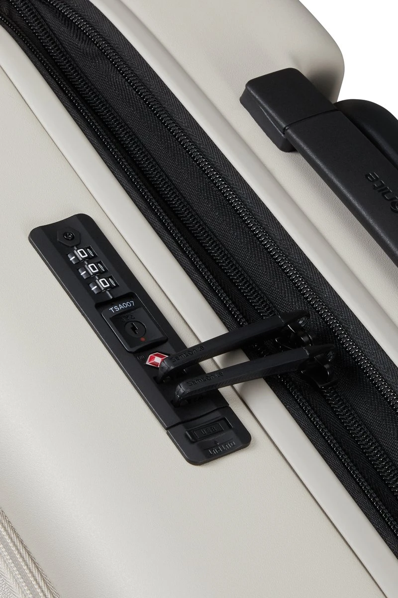Samsonite Reiskoffer - Stackd Spinner Uitbreidbaar (4 Wielen) 55 Cm Handbagage - Sand - 2.8 Kg 10 Samsonite Reiskoffer - Stackd Spinner Uitbreidbaar (4 Wielen) 55 Cm Handbagage - Sand - 2.8 Kg - Afbeelding 8