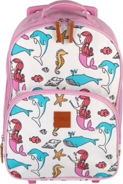 Princess Traveller Kids Collection - Trolley - Rond Zeemeermin -Bagageopslag 803x1200 8