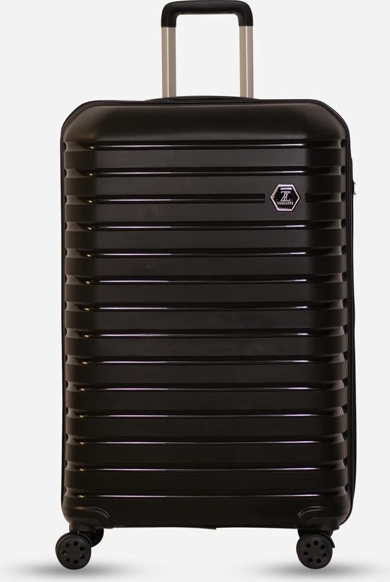 ©TROLLEYZ - Berlin No.11 - Reiskoffer 78cm Met Cijferslot - Dubbele Wielen - 360° Spinners - 100% Polypropyleen - Reiskoffer In Night Black 3 ©TROLLEYZ - Berlin No.11 - Reiskoffer 78cm Met Cijferslot - Dubbele Wielen - 360° Spinners - 100% Polypropyleen - Reiskoffer In Night Black