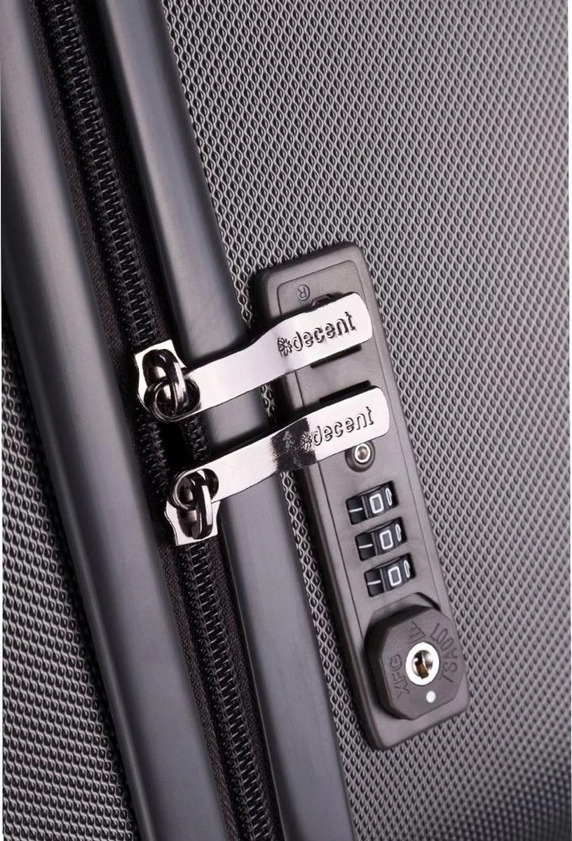 Decent Tranporto-One Medium Koffer - 66 Cm - TSA Slot - Anthracite 9 Decent Tranporto-One Medium Koffer - 66 Cm - TSA Slot - Anthracite - Afbeelding 7